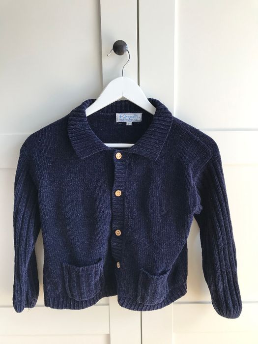 Sweterek granatowy dziewczęcy rozm. 116-122