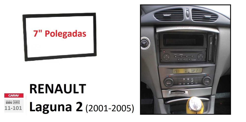 (NOVO) Rádio 2DIN • Renault Laguna 2 / II (2001 até 2008) • Android