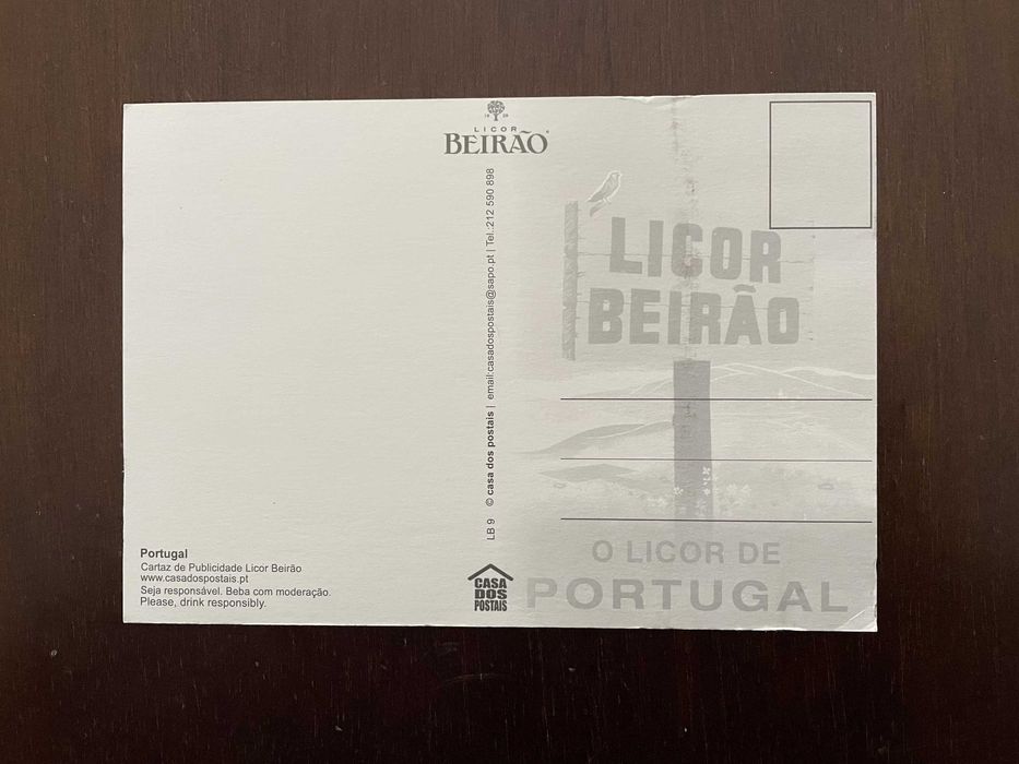 Postal ilustrado antigo - Licor Beirão