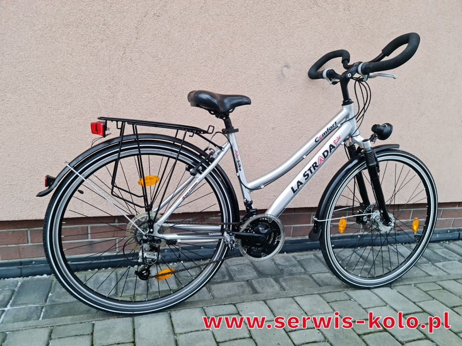 Rower damski damka trekkingowa LASTRADA koła 28  SHIMANO DEORE alu