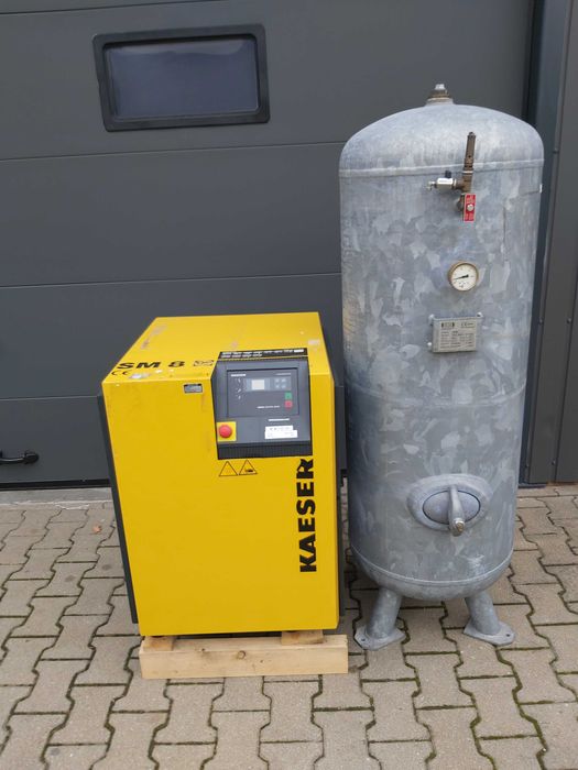 Sprężarka Kompresor Śrubowy KAESER 5,5 kw + zbiornik 250 L