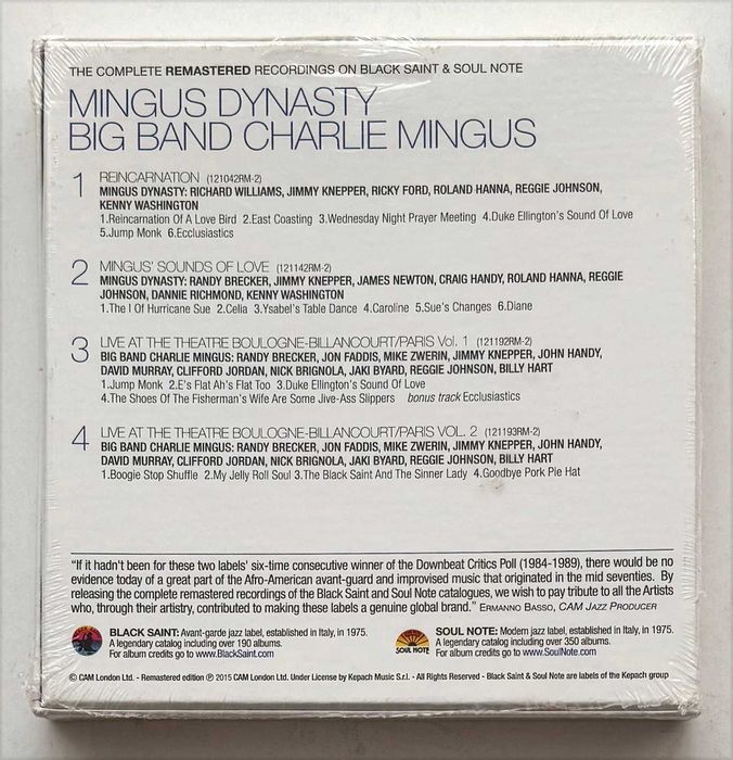 4 CD SET_Mingus Dynasty/Big Band Charlie Mingus.