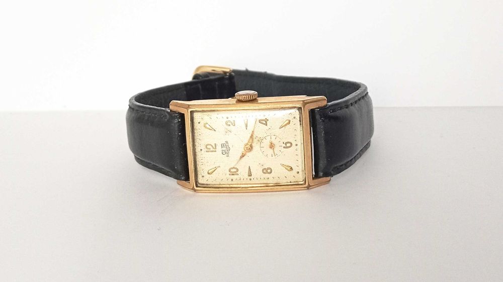 Zabytkowy zegarek naręczny- Gub Glashutte