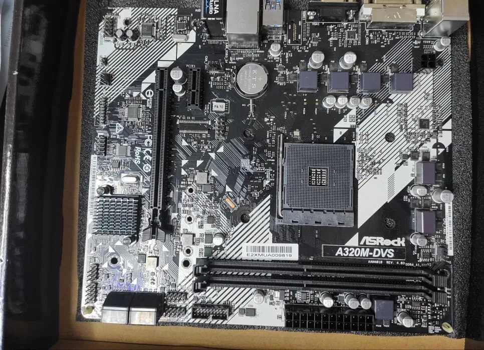 Материнська плата ASRock A320M-DVS R4.0 (sAM4, AMD A320, PCI-Ex16): 1 ...