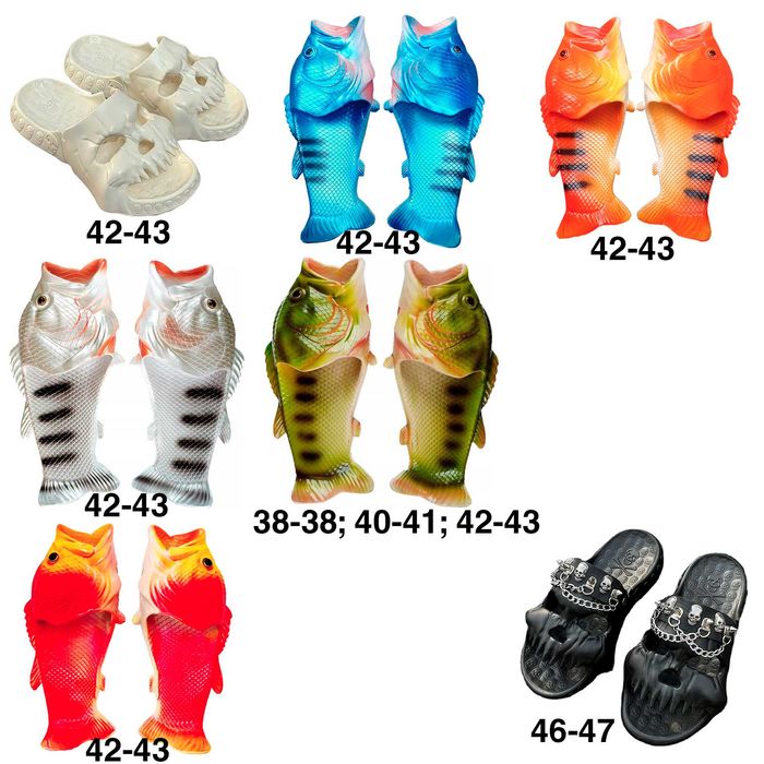 Шлепанцы ракают ChromeHearts VivienneWestwood MaisonMargiela RickOwens