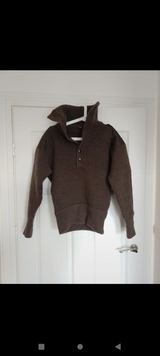 Oryginalny Niemiecki wojskowy sweter z 1983r. 100% wełna