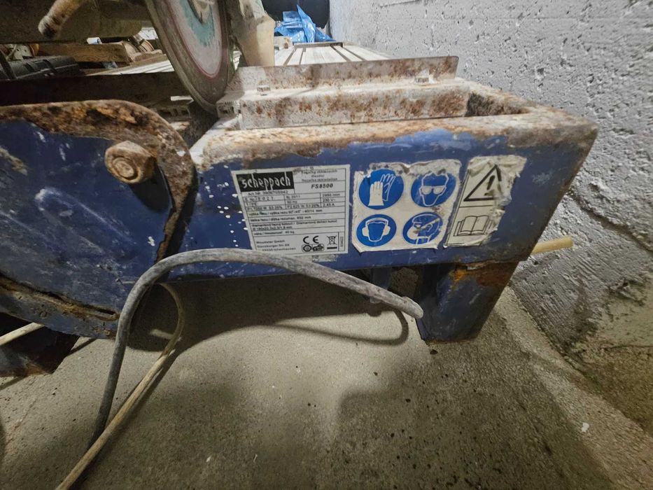 Przecinarka do płytek Scheppach FS8500 – na mokro – 1250 W + nogi