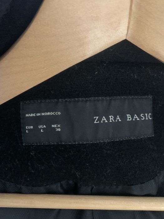 Sobretudo preto Zara