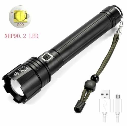 Latarka Led Akumulatorowa Xhp90 10w Najmocniejsza