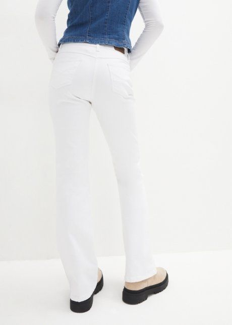 B.P.C spodnie białe bootcut r.54