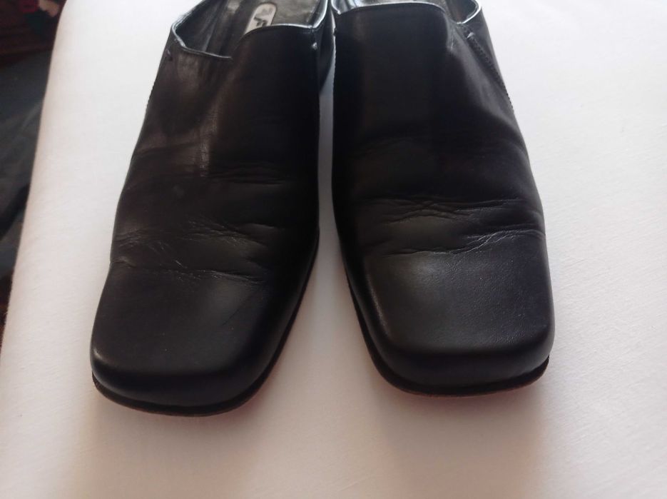 Sapatos-mules azul marinho