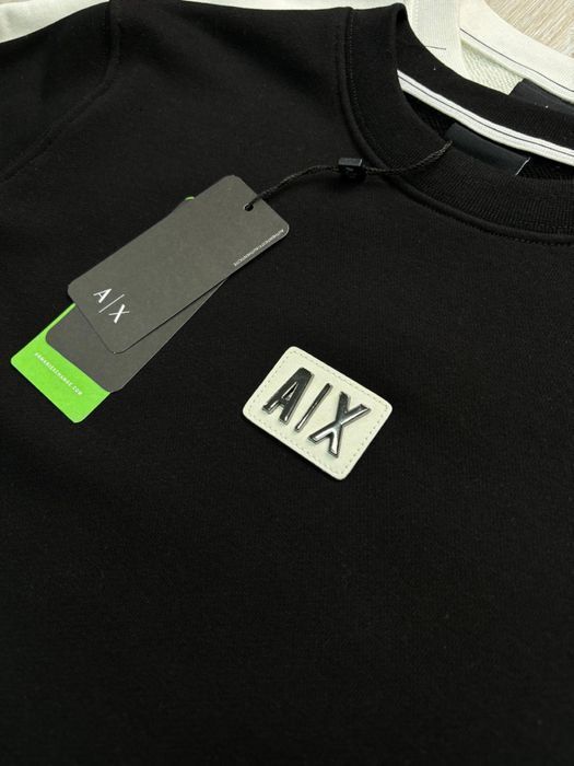 РОЗПРОДАЖ! ARMANI свитшот оригинал брендовый батник кофта черный