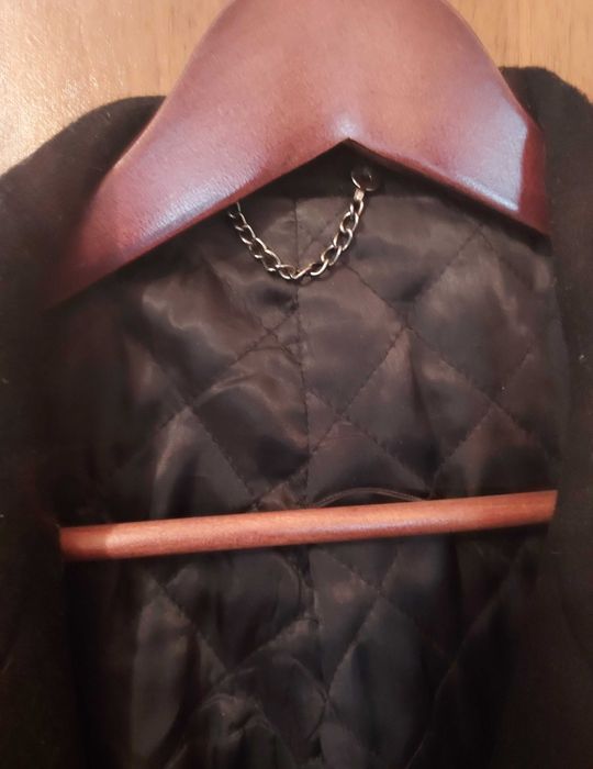 Płaszcz męski PAWO czarny, 100% wełna