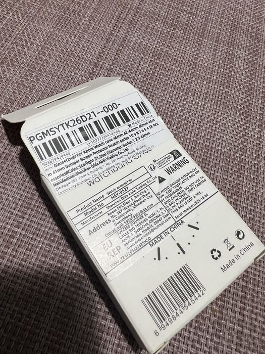 Скло+ чохол для корпусу Apple watch, series 1 2 3, 42 mm