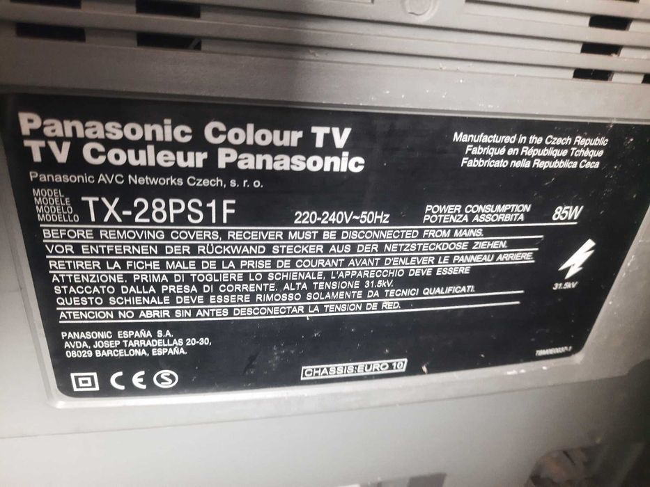 TV CRT Panasonic Plano Retrogaming