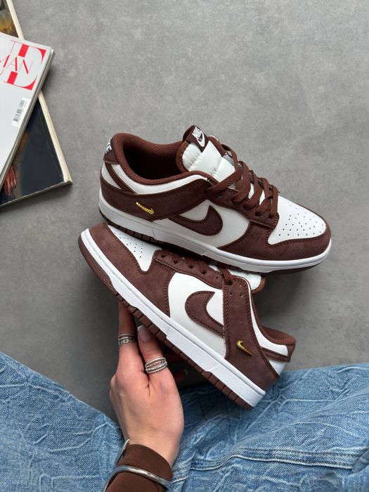 Nike Dunk Low Sail Brown Red Sepia кросівки найк данк
