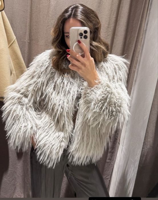 Шуба шубка еко zara s нова колекція