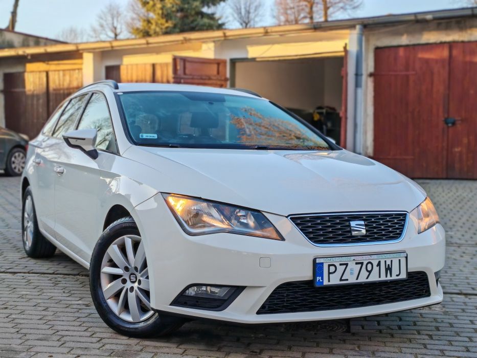 Śliczny Seat Leon III 1.6 TDi 90km 2016r - Salon PL - Stan Bdb - Hak