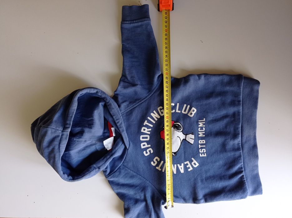 Bluza Snoopy Peanuts z kapturem H&M r. 74