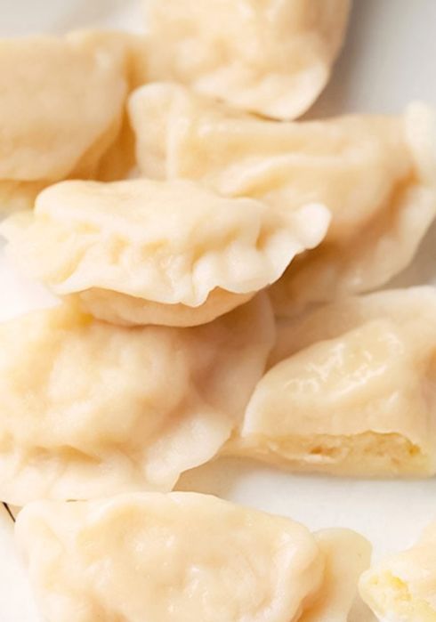 Pierogi ruskie , krokiety