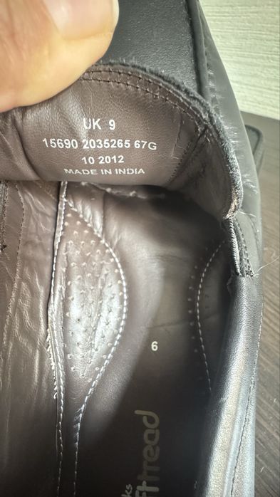 Шкіряні туфлі, лофери, макасіни Clarks, 43-44р..