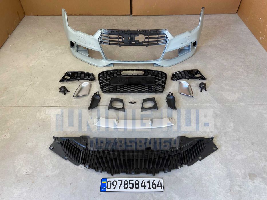 передний бампер Audi A7 4G8 (2014-2017) RS ауди а7 решетка радиатора