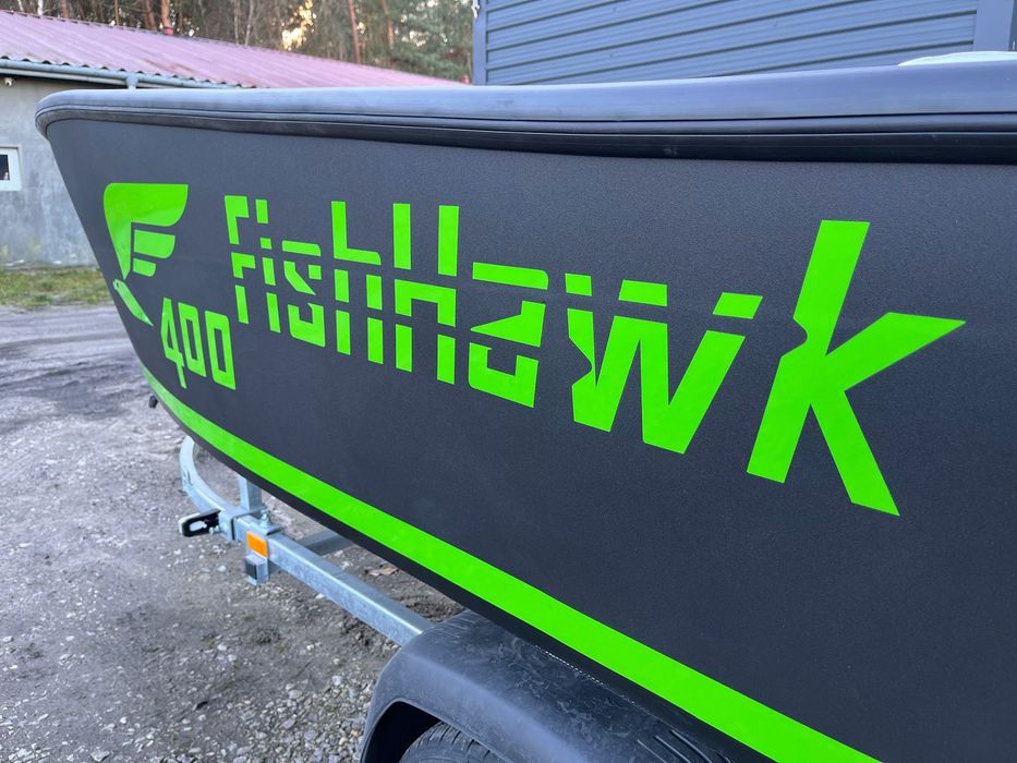 Łódź wędkarska aluminiowa 4m FishHawk 400