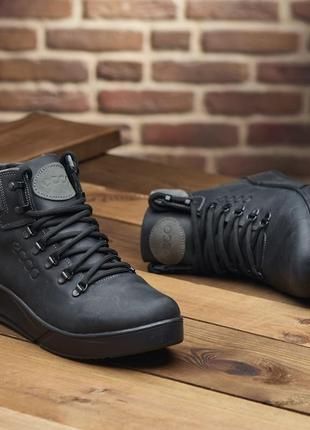 Чоловіче взуття Ecco Еко Шкіряне взуття Шкіряні кросівки Зимові кросів