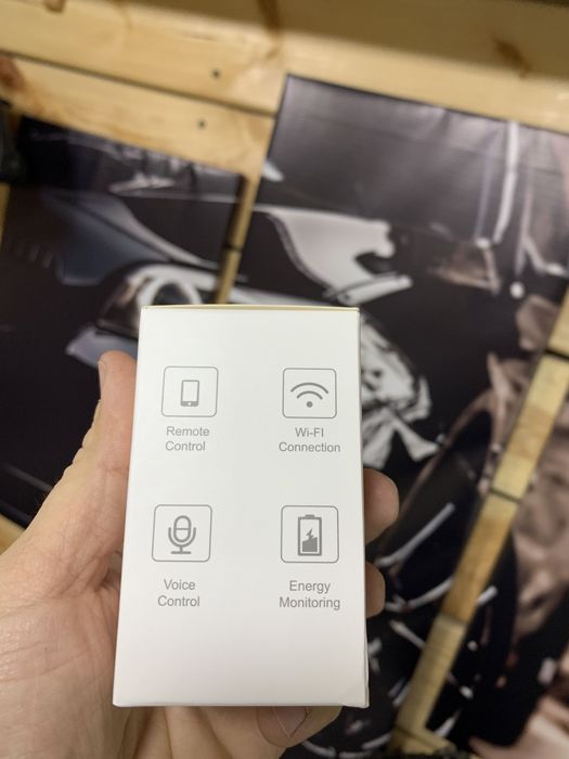 Топовая умная вай фай Wi-Fi розетка с енергометром White 16A