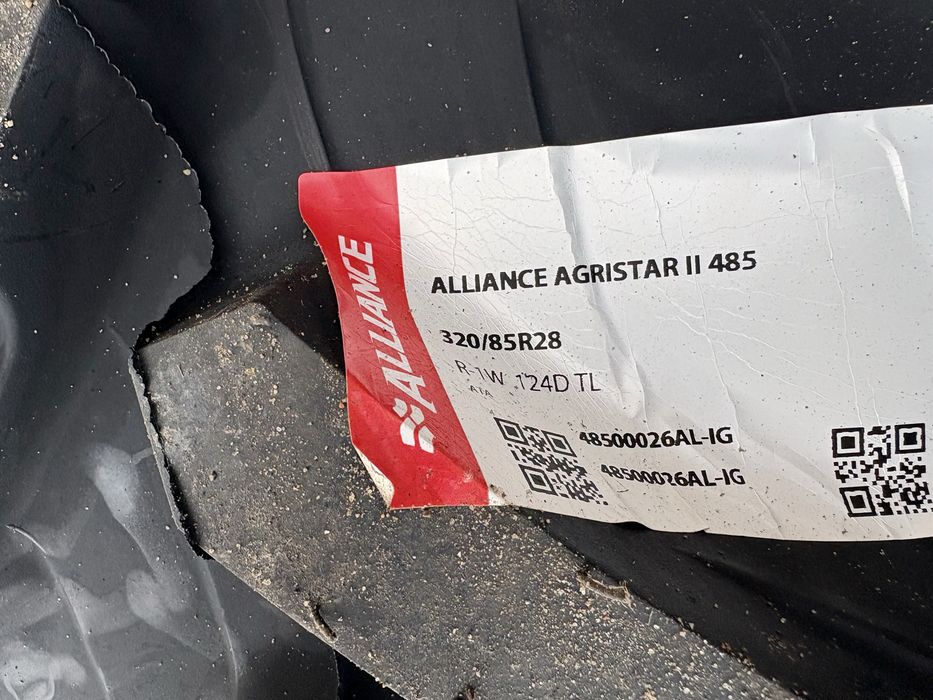 Opona 320/85R28 Radialna Alliance Nowa 12.4-28 12.4x28