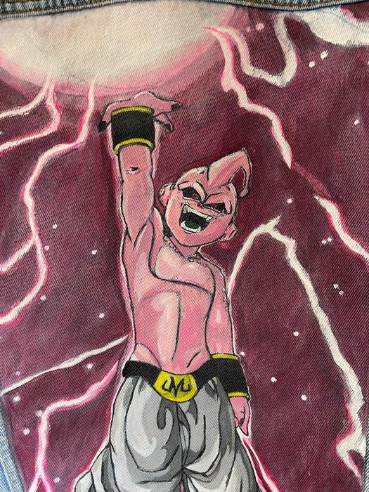 Customowa Kurtka Jeansowa Anime | Dragon Ball Bubu ~ Na prezent | Ręcznie Malowane