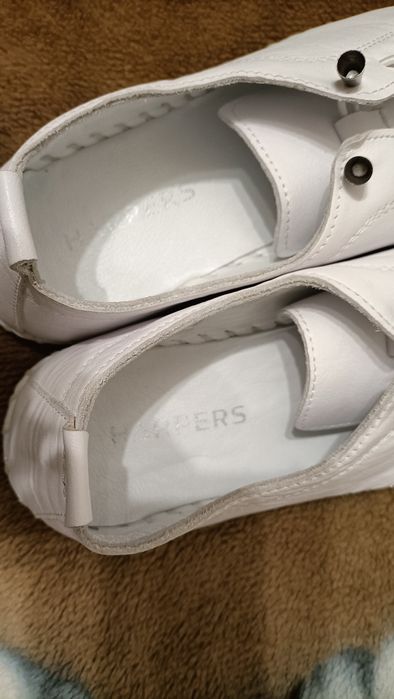 Harper białe sneakersy półbuty skorzane 39