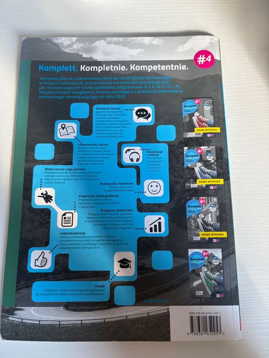 Książka ćwiczeń oraz podręcznik, Komplet plus, niemiecki