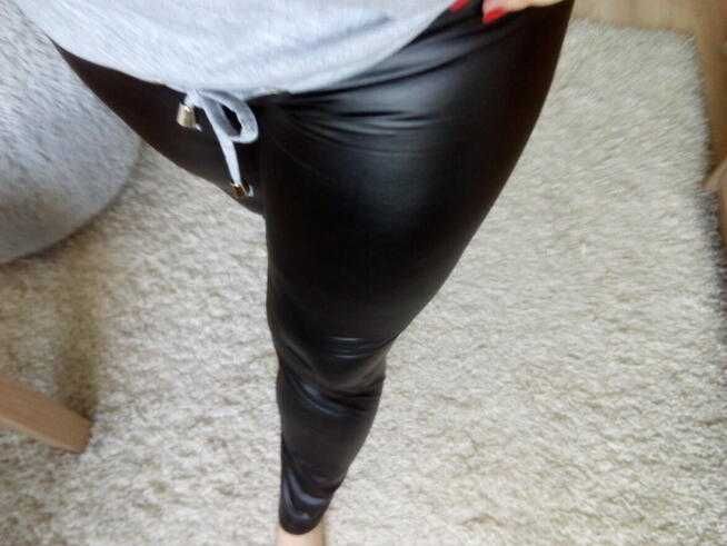 Legginsy lateksowe,L