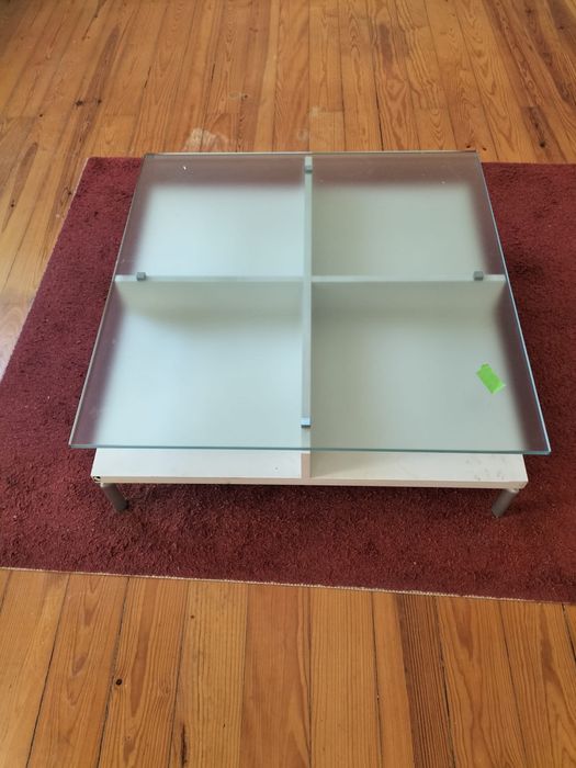 Designer glass coffee table