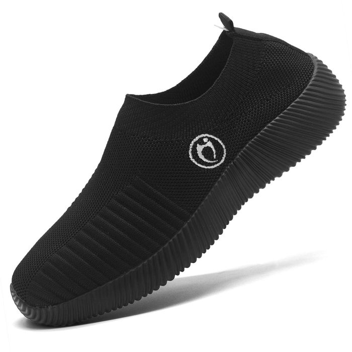 Buty Wsuwane Sportowe Damskie Lekkie Oddychające Slip-on Czarne rozm. 42
