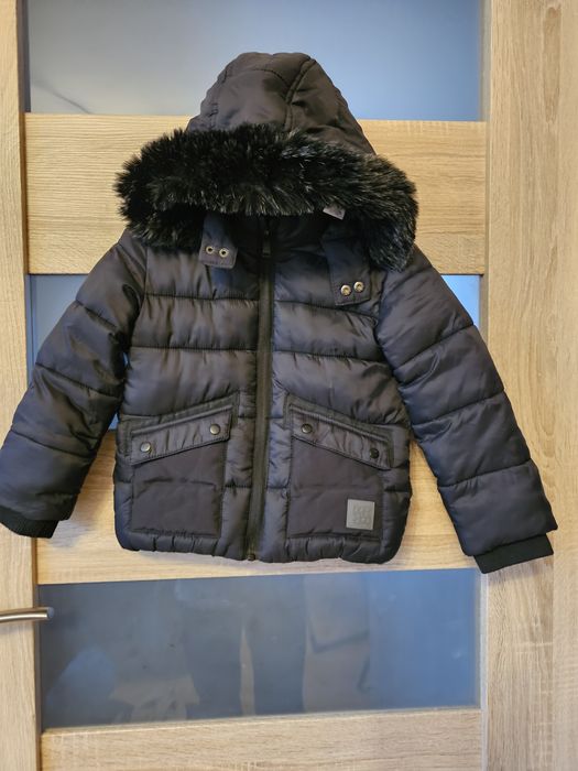 Czarna kurtka zimowa dziecięca River rozm 104cm