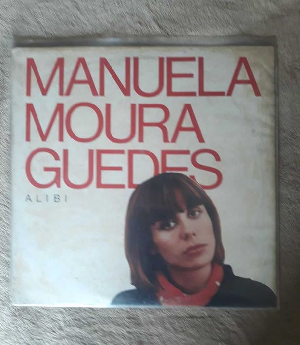 Disco de Vinil LP Álbum Manuela Moura Guedes ‎- Alibi