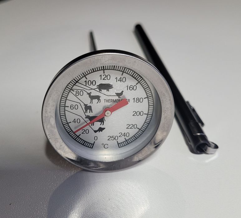 Термометр для продуктів з металевим щупом. Термометр кухоний продуктов