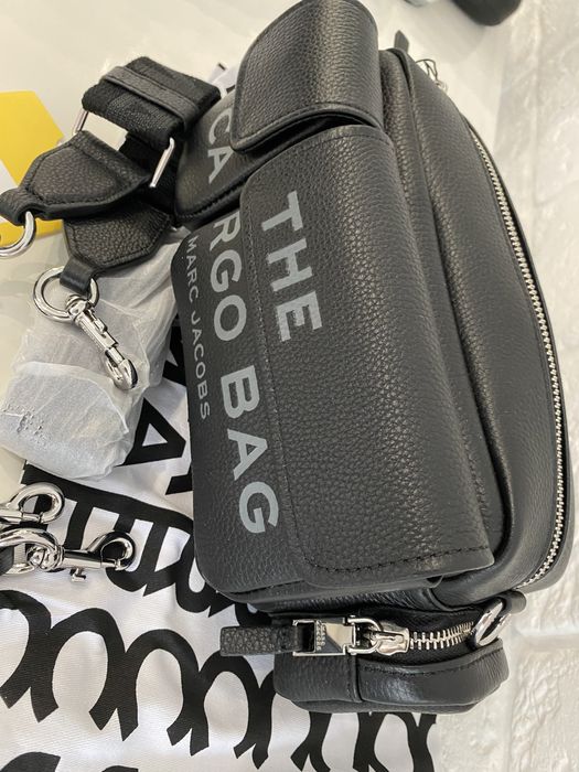 Сумочка жіноча чорна the cargo bag marc jacobs — zdjęcie 4