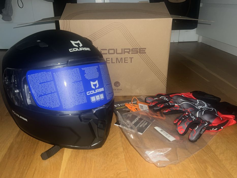Kask+ rekawiczki