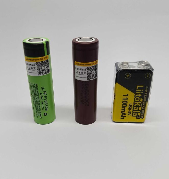 Акумулятор Liitokala 18650 34B HG2 9v Крона 6F22