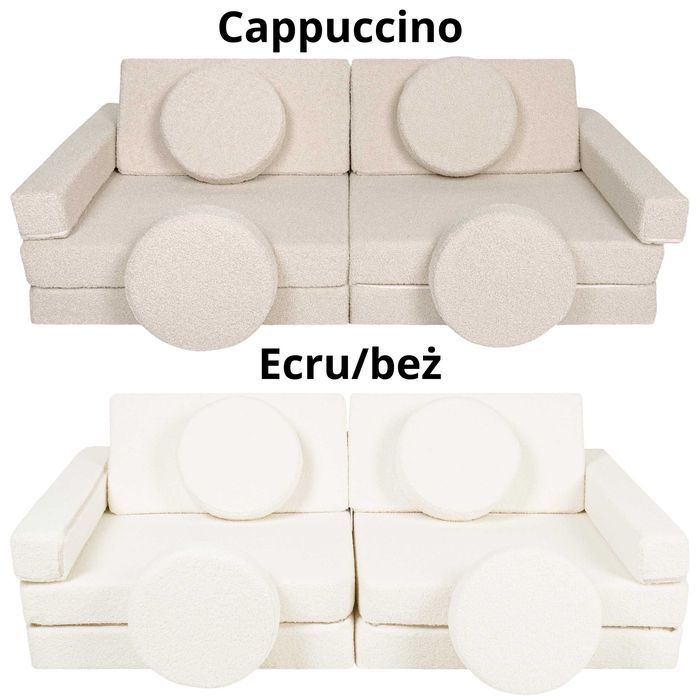 Sofa Modułowa dla Dzieci Piankowy Plac Zabaw 10 Elementów Bukla Teddy