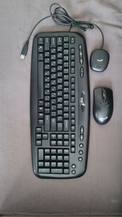 Беспроводная клавиатура и мышь Genius Wireless KB 600 Black V2