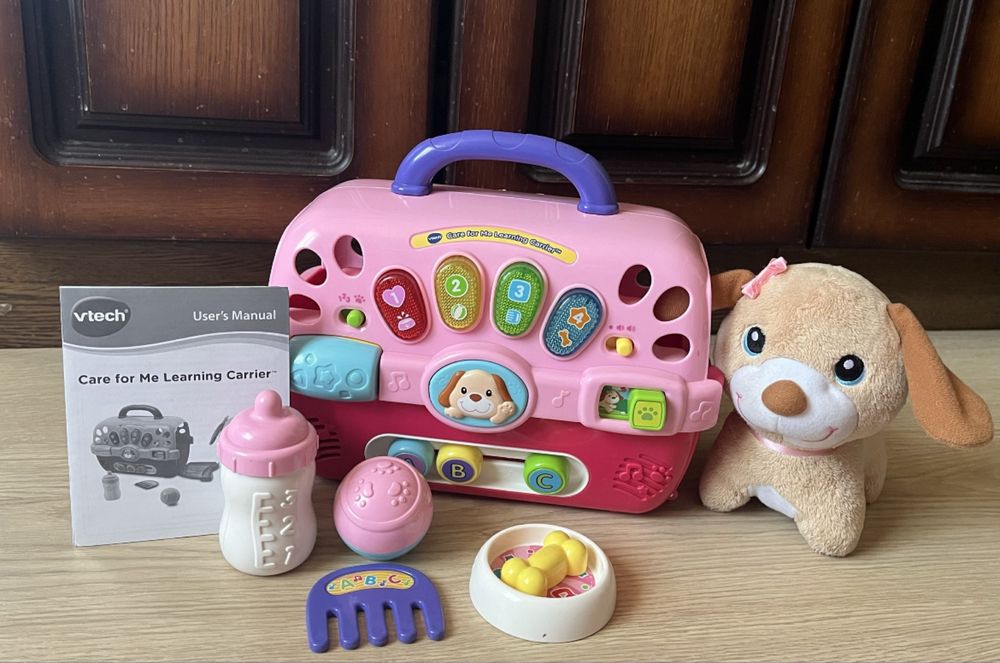 Интерактивная музыкальная игрушка Vtech собака в переноске, как новая