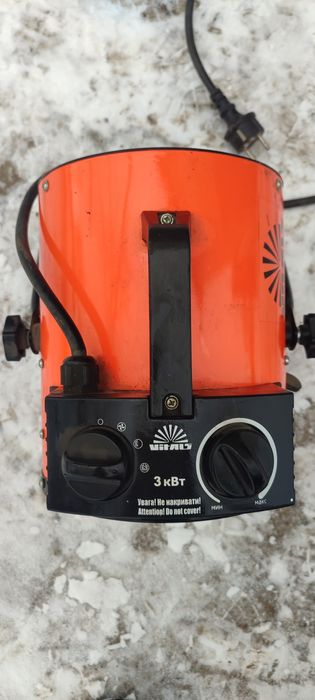 Vitals EH-35 (3 кВт). Тепловентилятор електричний, обігрів площі до 30