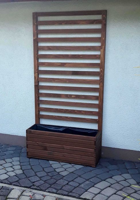 Donica z pergolą-Solidna!! 90/180cm Pergola !