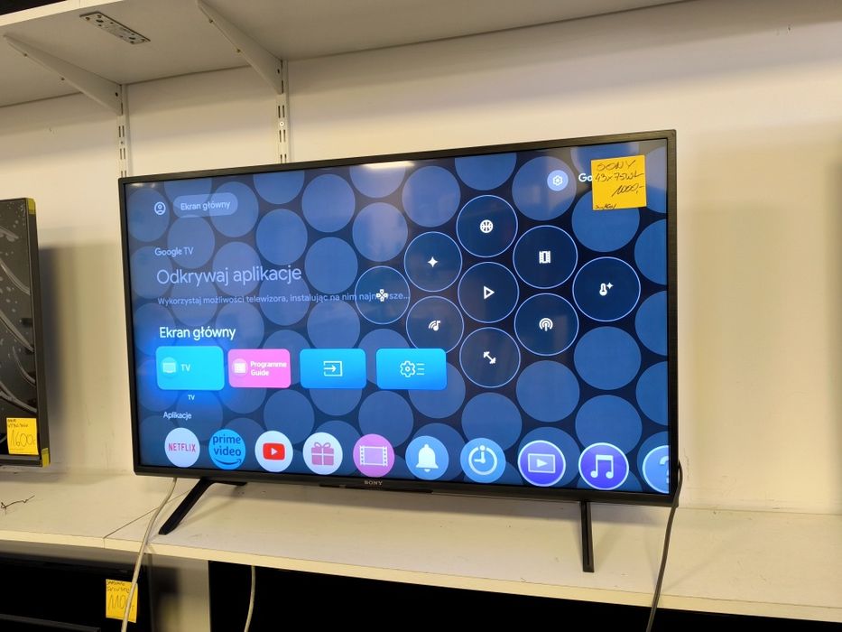 Sony 43 cale 4K UHD hdr GoogleTV Android 43X75WL gwarancja 3m telewizor