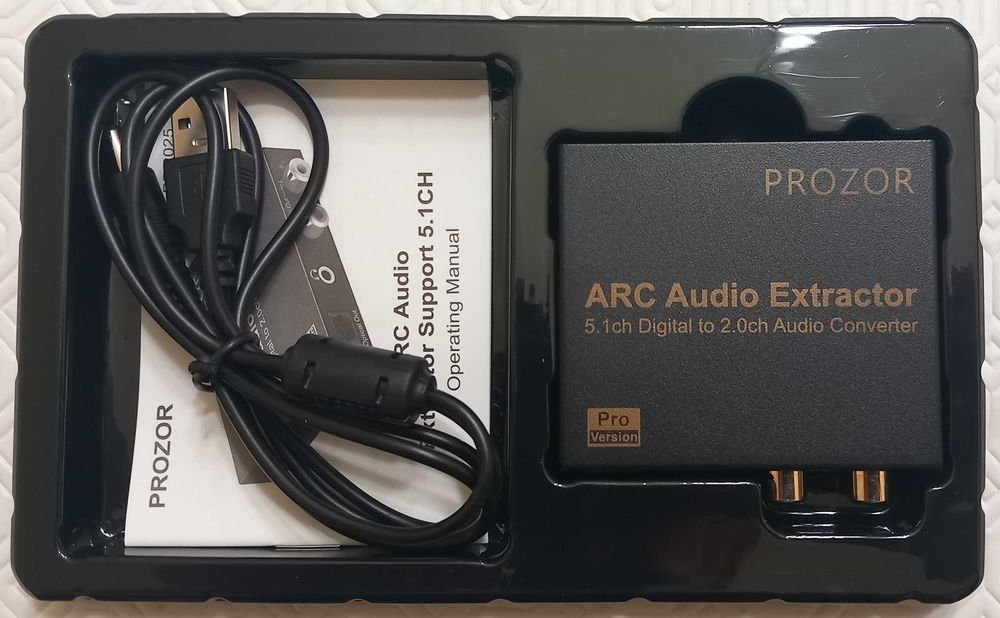DAC PROZOR 192kHZ - 24bit : HDMI eARC to RCA Stereo [Pro Version]