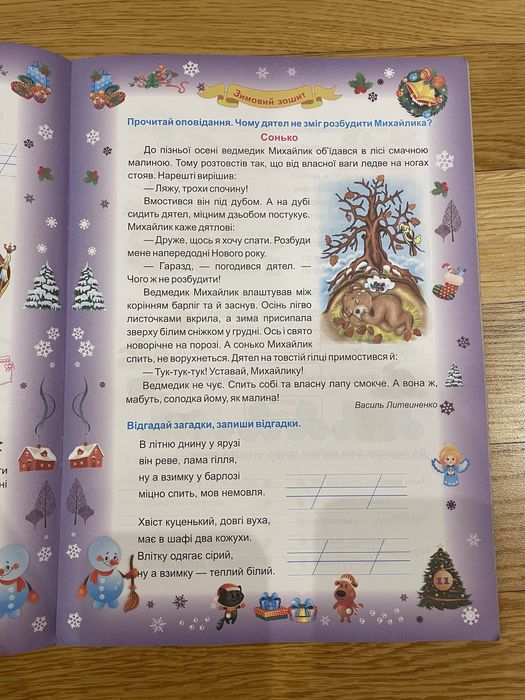 Зимняя тетрадь, 2 класс